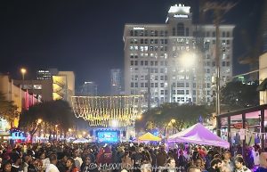 Downtown Countdown New Year’s Eve celebration in Fort Lauderdale, Florida - © 2024 David Oppenheimer - Performance Impressions photography archives - https://performanceimpressions.com Downtown Countdown, New Year’s Eve, NYE, New Year’s Eve celebration, festival, street festival, party, street, packed, crowd, packed crowd, Fort Lauderdale Orange Bowl Downtown Countdown, street party, City of Fort Lauderdale, Downtown Fort Lauderdale, downtown, city, celebration, people, Parks and Recreation, night, lights, stage, Fort Lauderdale, Florida, South Florida, David Oppenheimer, color, horizontal, United States, VAu 1-530-124, 1-13553735171,