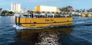 Fort Lauderdale Water Taxi on the Middle River of the Intracoastal Waterway in Florida - © 2024 David Oppenheimer - Performance Impressions photography archives - https://performanceimpressions.com Fort Lauderdale Water Taxi, Water Taxi, taxi, boat taxi, taxi boat, Bayview, Watertaxi, Fort Lauderdale taxi, City of Fort Lauderdale, transportation, travel, visit, tour, sightseeing, boat ride, boat, ferry, Middle River, Fort Lauderdale, Bahia Mar, Florida, waterfront, Intracoastal, Intracoastal Waterway, South Florida, Broward County, East Fort Lauderdale, palm trees, tropical, David Oppenheimer, color, horizontal, United States, VAu 1-530-124, 1-13553735171,