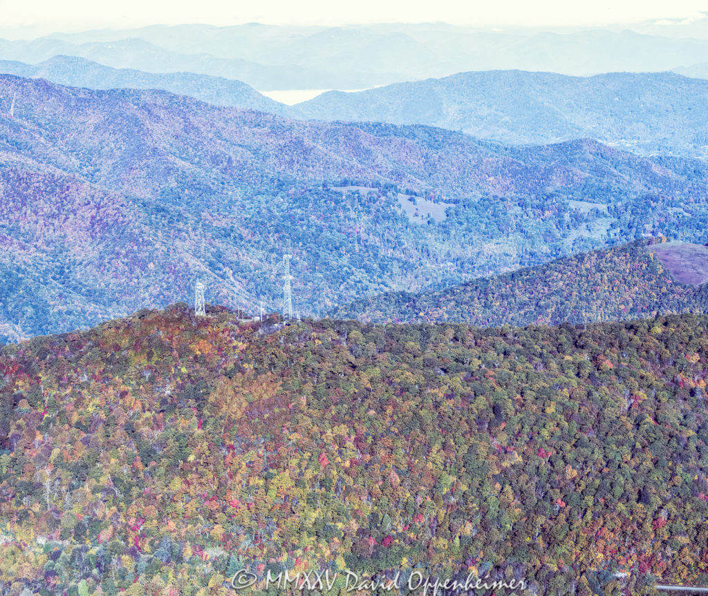Fryingpan Mountain Lookout Tower on the Blue Ridge Parkway in Western North Carolina Aerial View