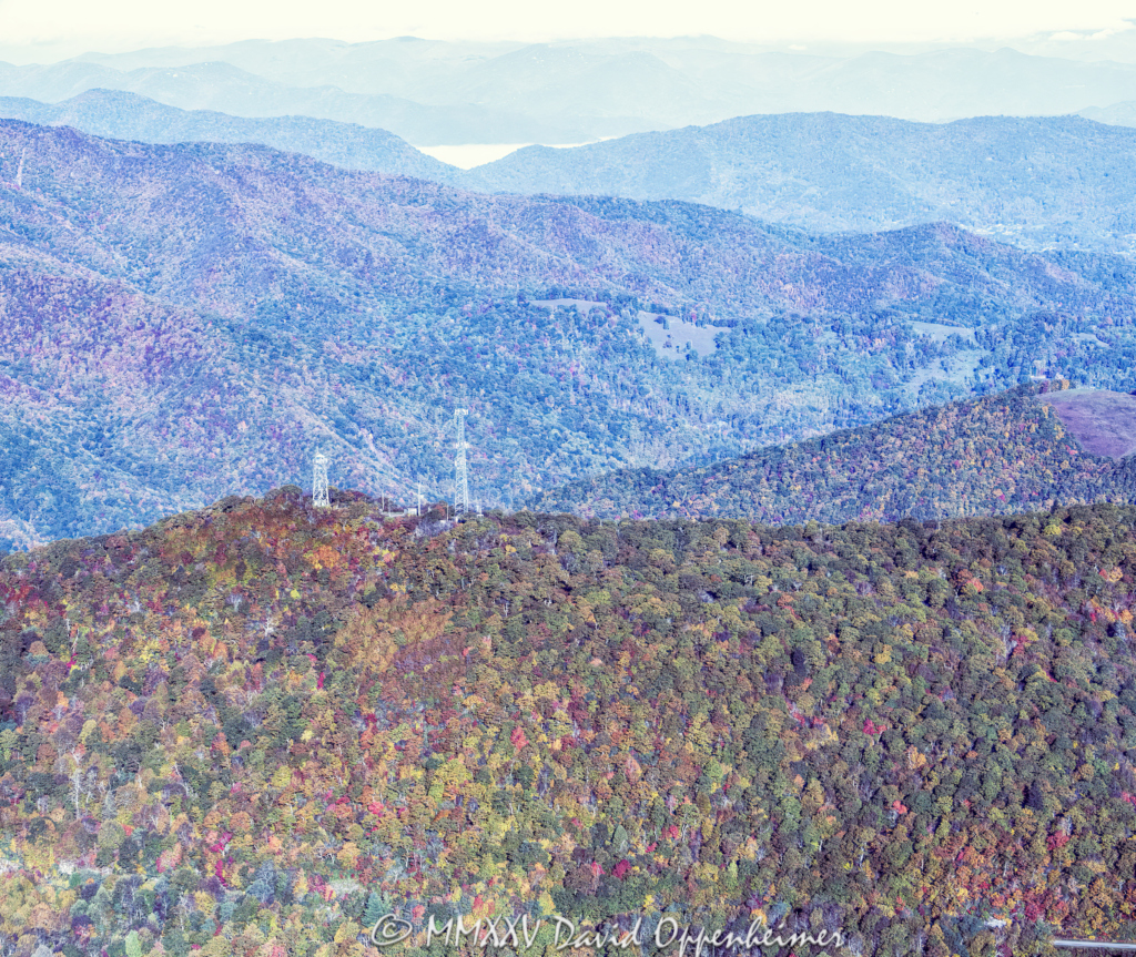 Fryingpan Mountain Lookout Tower on the Blue Ridge Parkway in Western North Carolina Aerial View