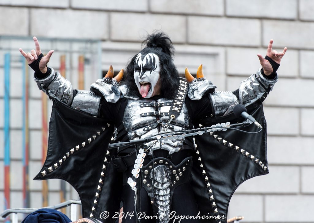 Gene Simmons with Kiss at Macy’s Thanksgiving Day Parade