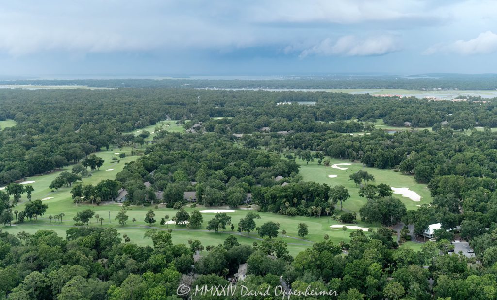 George Fazio Course at Palmetto Dunes Golf Course on Hilton Head Island Aerial View