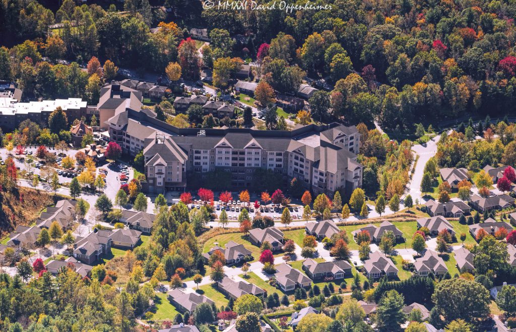 Givens Estates Retirement Community in Asheville Aerial