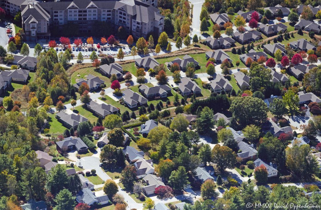 Givens Estates Retirement Community in Asheville Aerial