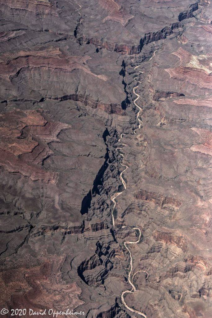 Surprise Canyon Formation in Grand Canyon National Park Aerial View