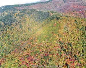 Graveyard Fields 418 420 Blue Ridge Parkway autumn colors Fork River Ridge aerial view 7102 1