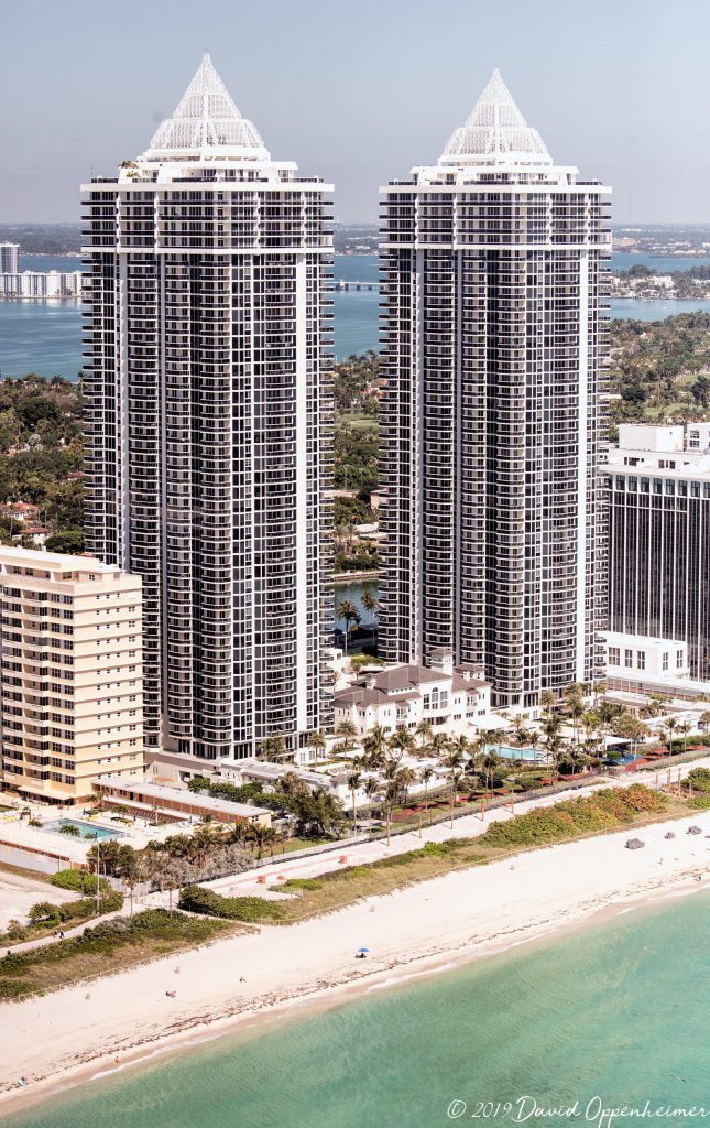 Blue and Green Diamond Condos Miami Beach Aerial