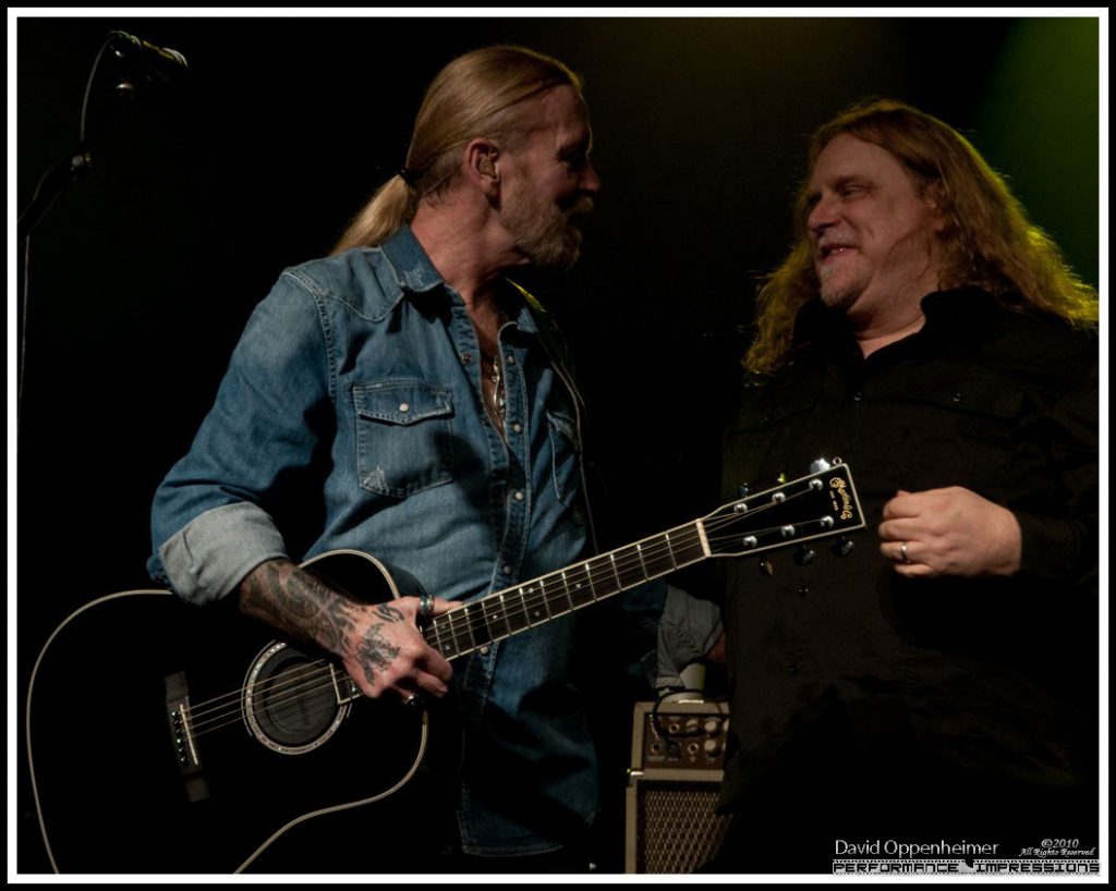 Gregg Allman and Warren Haynes at the Warren Haynes Christmas Jam Pre-Jam – Xmas Jam 2010