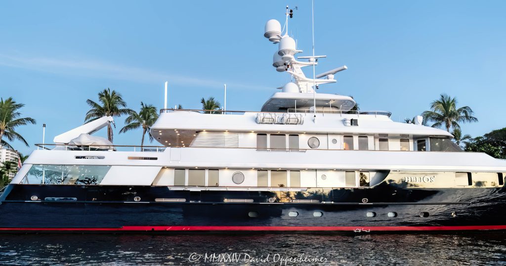 Helios 2 Superyacht by Palmer Johnson Yachts in Bahia Mar in Fort Lauderdale Florida