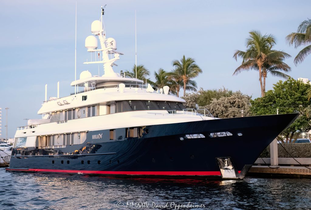 Helios 2 Superyacht by Palmer Johnson Yachts in Bahia Mar in Fort Lauderdale Florida