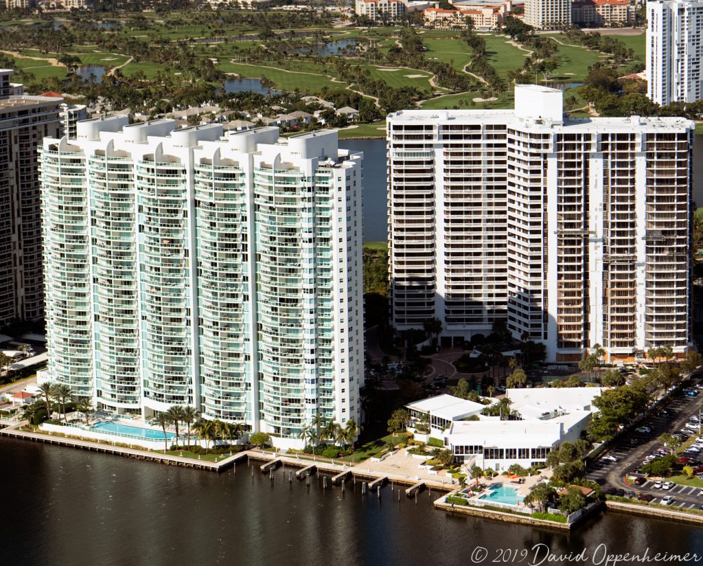 Hamptons South Condos Aventura Aerial