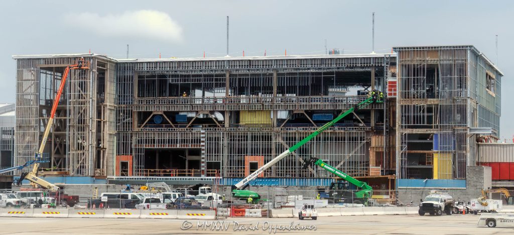 ATL Concourse D Expansion Project Construction at Hartsfield-Jackson Atlanta International Airport