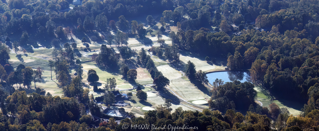 Hendersonville Country Club Golf Course in Hendersonville, North Carolina Aerial View