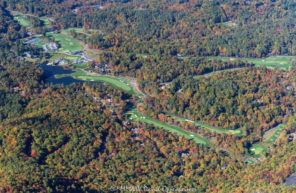 High Hampton Resort Golf Course in Cashiers North Carolina Aerial View