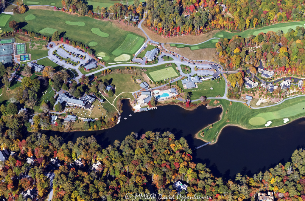 High Hampton Resort Golf Course in Cashiers North Carolina Aerial View