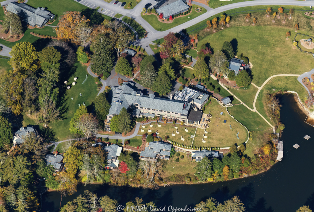 High Hampton Resort Golf Course in Cashiers North Carolina Aerial View