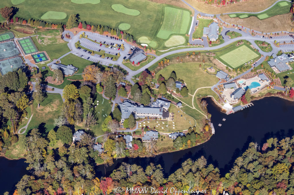High Hampton Resort Golf Course in Cashiers North Carolina Aerial View