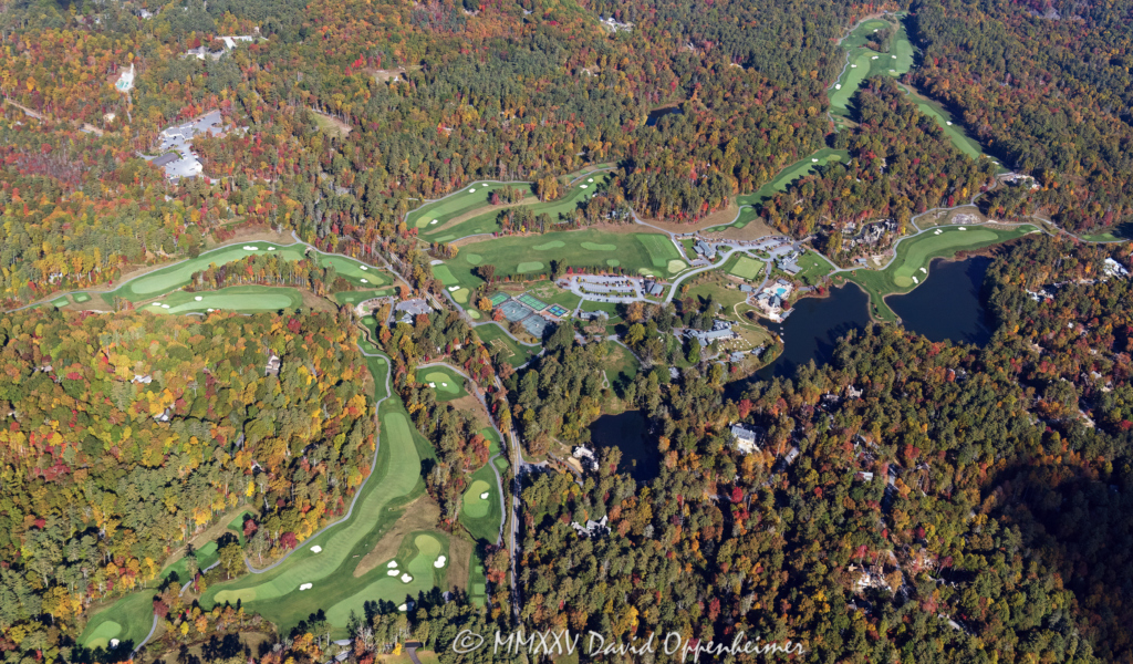 High Hampton Resort Golf Course in Cashiers North Carolina Aerial View