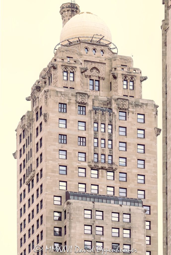 InterContinental Chicago Magnificent Mile by IHG at 505 North Michigan Avenue in Chicago, Illinois, located on the Magnificent Mile near the Chicago River and Tribune Tower. Historic hotel architecture in the former Medinah Athletic Club building, designed by Walter W. Ahlschlager and known for its ornate upper tower, pale stone facade, decorative details, and domed roofline. This vertical close-up highlights the landmark tower against a soft overcast sky – © 2026 David Oppenheimer – Performance Impressions photography archives https://performanceimpressions.com InterContinental Chicago Magnificent Mile by IHG, InterContinental Chicago Magnificent Mile, InterContinental Chicago, InterContinental Hotels, IHG, IHG Hotels, IHG Hotels & Resorts, IHG Hotels and Resorts, InterContinental Hotels Group, IHG One Rewards, IHG stock, Medinah Athletic Club, Medinah Club, 505 North Michigan, 505 North Michigan Avenue, 505 N Michigan, North Michigan Avenue, Michigan Avenue, Magnificent Mile, Chicago, Chicago Illinois, Illinois, United States, 60611, Downtown Chicago, Near North Side, Streeterville, Chicago Loop, Chicago River, Tribune Tower, architecture, Chicago architecture, architectural photography, facade, building exterior, exterior, historic architecture, hotel architecture, hospitality architecture, commercial architecture, Art Deco architecture, Moorish Revival, terra cotta, stone facade, pale facade, ornate facade, decorative facade, tower detail, upper tower, dome, domed roof, roofline, historic hotel, hotel building, luxury hotel, downtown hotel, Chicago hotel, Magnificent Mile hotel, high-rise, skyscraper, building, tower, commercial real estate, hotel real estate, real estate, landmark building, historic building, American architecture, Illinois architecture, white building, overcast, cloudy sky, soft light, daylight, urban architecture, downtown, urban, travel, tourism, Walter W Ahlschlager, Walter Ahlschlager, Strategic Hotels, commercial photography, commercial imagery, image licensing, licensing, photography licensing, art, print, fine art, David Oppenheimer, vertical,