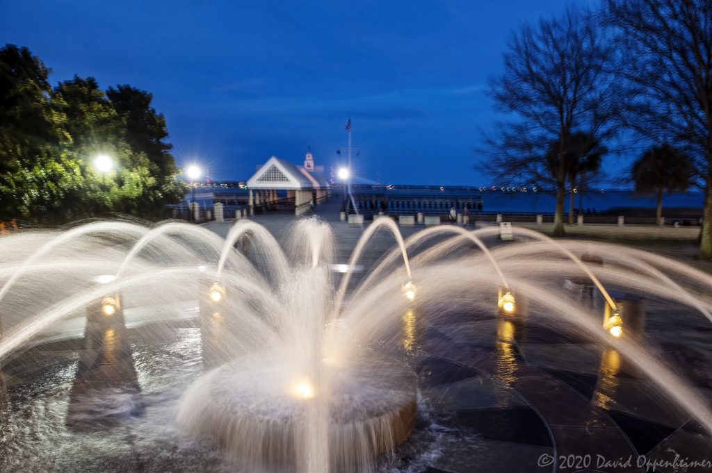 Joe Riley Waterfront Park Water Fountain in Charleston, Sounth Carolina