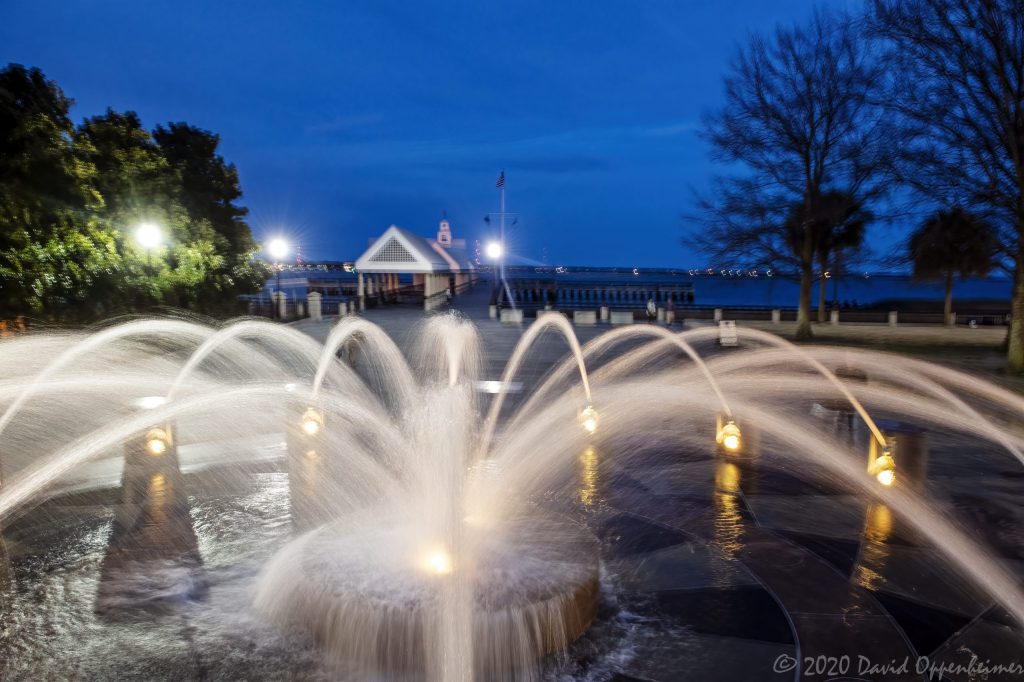 Joe Riley Waterfront Park Water Fountain in Charleston, Sounth Carolina