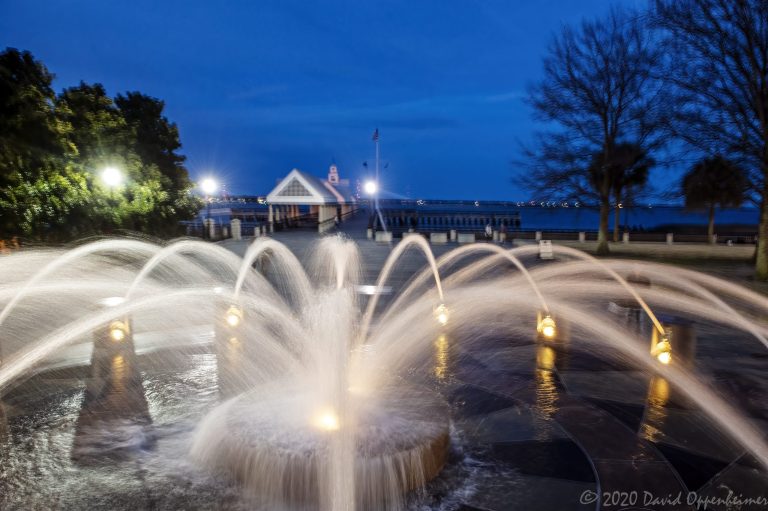 Joe Riley Waterfront Park Water Fountain in Charleston, Sounth Carolina