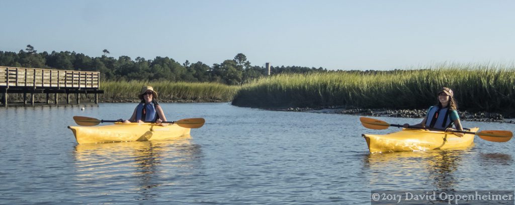 Kayaking at Huntington Beach State Park