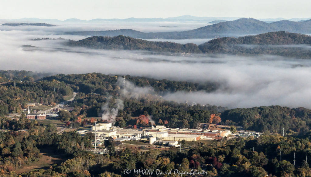 Kimberly-Clark Corporation Berkeley Mill Plant in Hendersonville, North Carolina Aerial View
