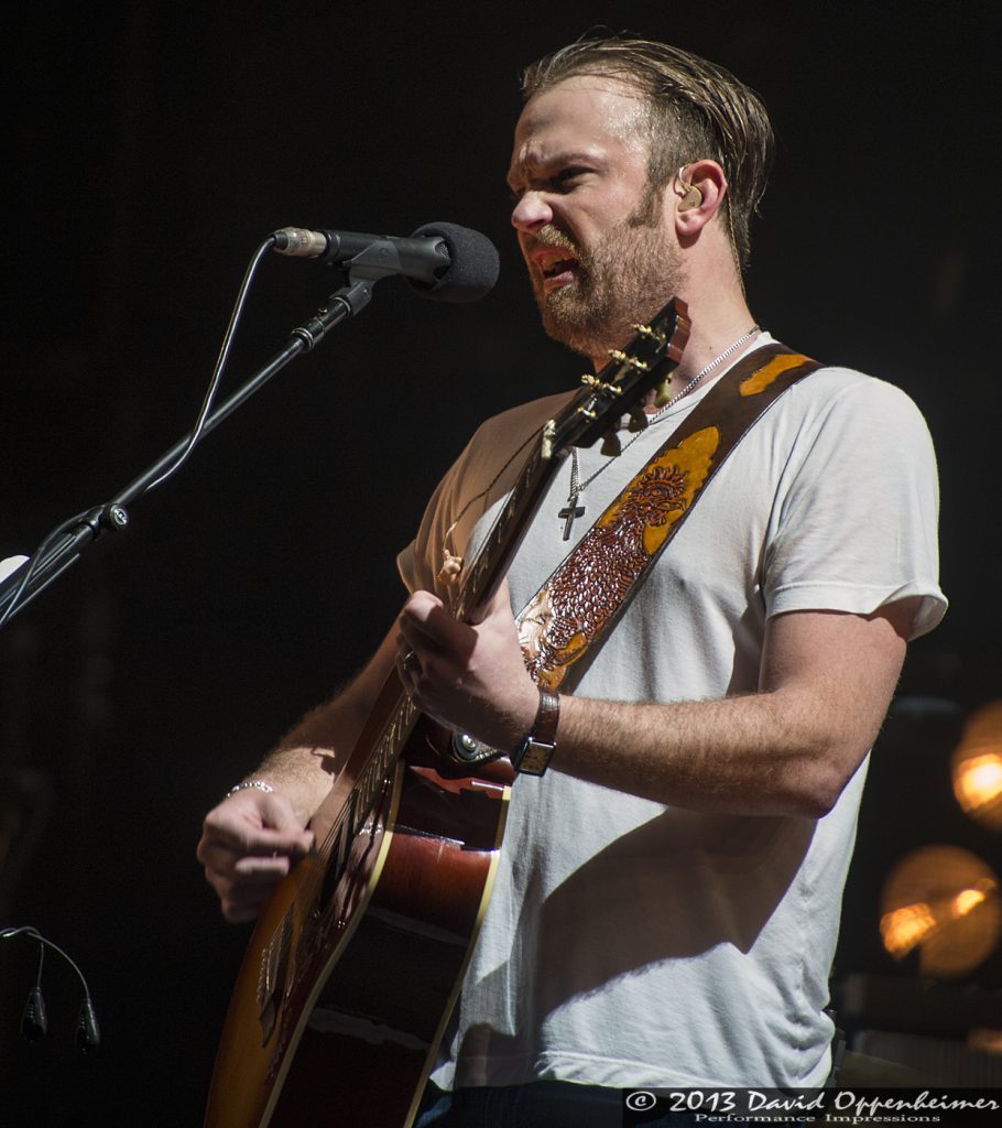 Caleb Followill with Kings of Leon