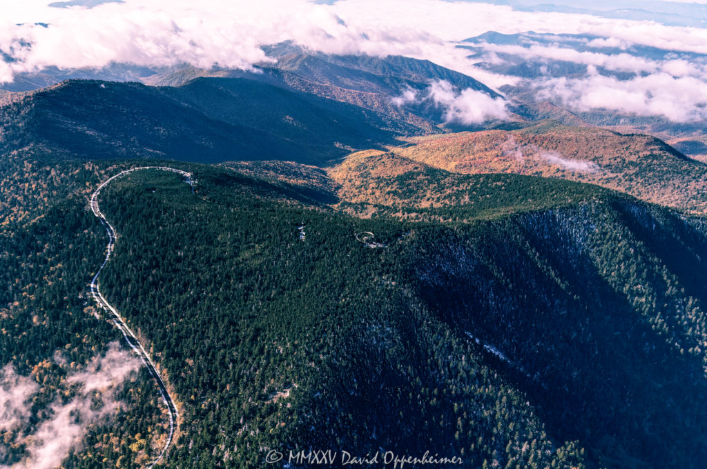Kuwohi formally Clingmans Dome Observation Tower in the Great Smoky Mountains Aerial View
