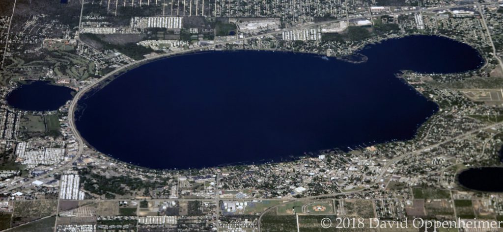 Lake Jackson in Sebring, Florida Aerial Photo