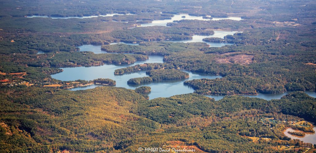 Lake James North Carolina Aerial View