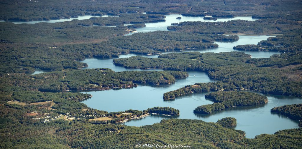 Lake James North Carolina Aerial View