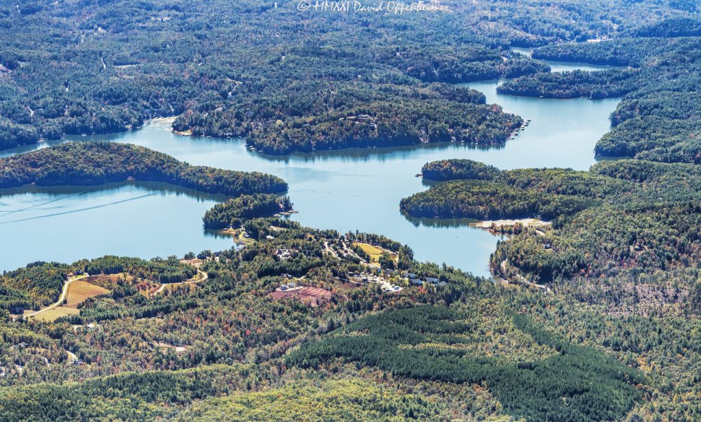 Lake James North Carolina Aerial View
