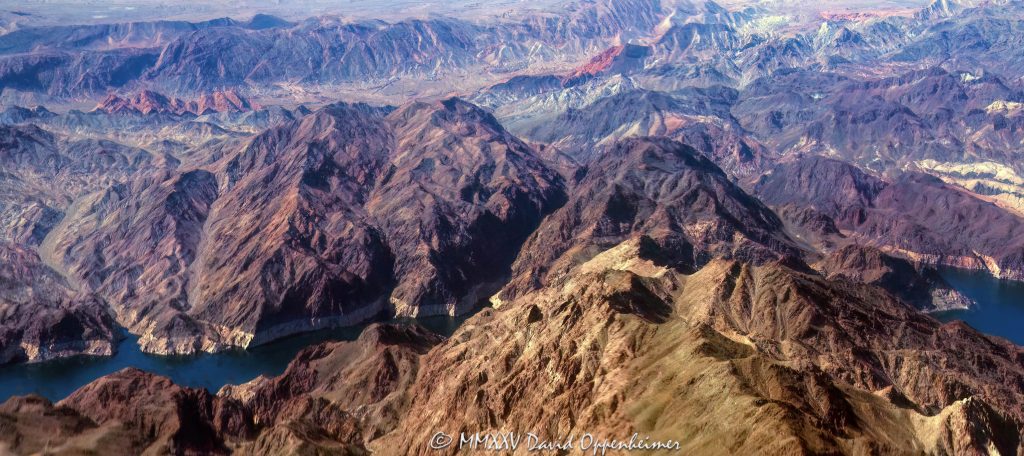 The Narrow on Lake Mead on the Arizona Nevada Border Aerial View