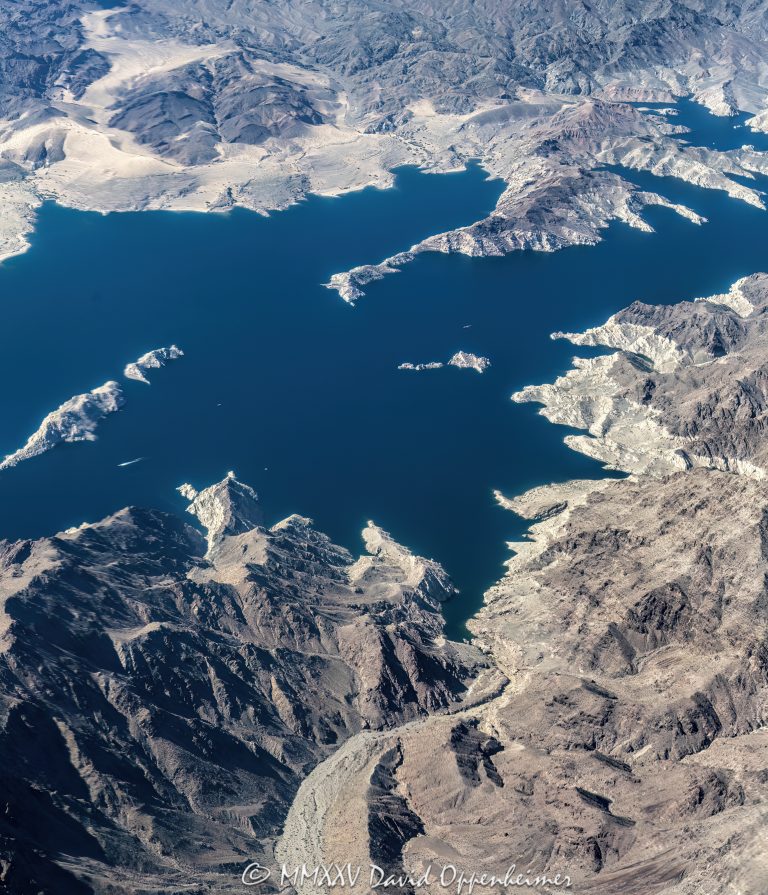 Lake Mead on the Arizona and Nevada border showing Indian Canyon Cove, Sandy Cove, Hamblin Bay, and Auxiliary Point in Lake Mead National Recreation Area aerial view - © 2025 David Oppenheimer - Performance Impressions aerial photography archives - https://performanceimpressions.com Lake Mead, Arizona, Nevada, border, Indian Canyon Cove, Sandy Cove, Hamblin Bay, Auxiliary Point, Lake Mead National Recreation Area, Indian Canyon, Beacon Rock, Boulder Basin, Boulder Canyon, aerial, desert, lake, Clark County, boating, boats, docks, aerial photographer, aerial photography, United States, vertical, color, 1-14977862771