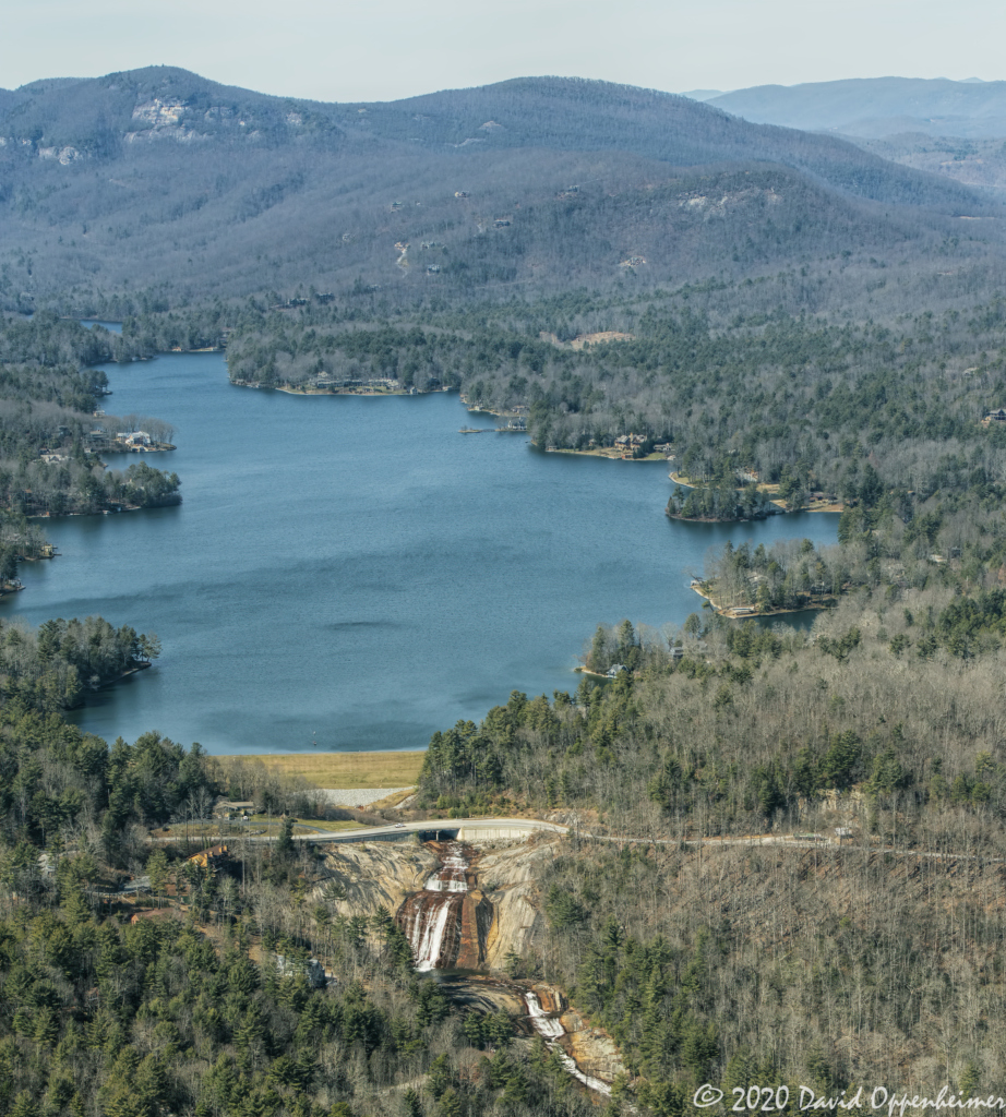 Lake Toxaway NC aerial view