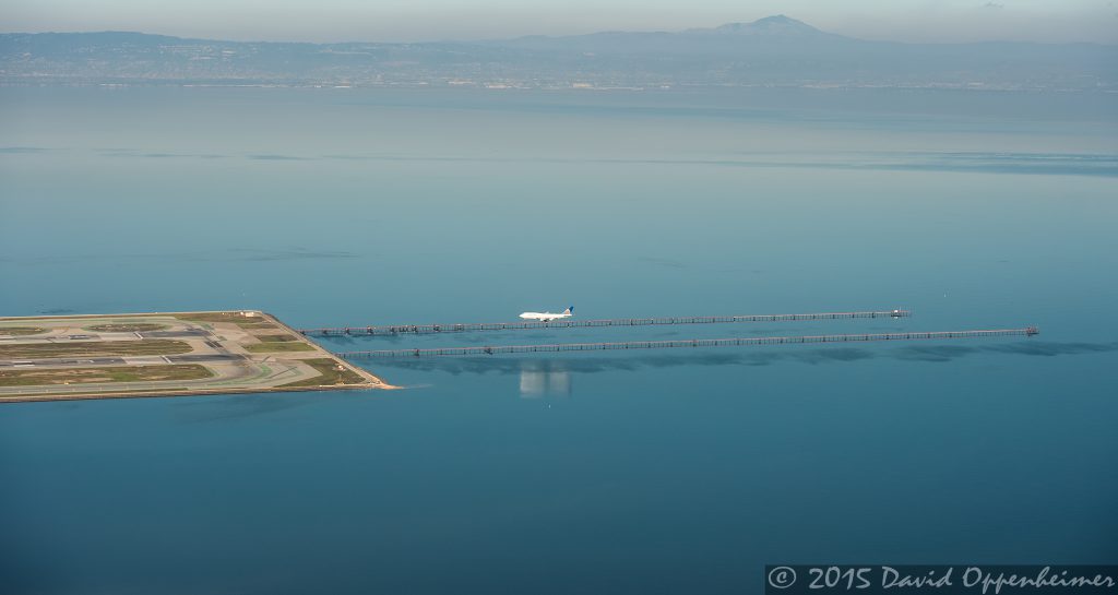 Jet Landing at San Francisco International Airport