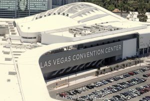 Las Vegas Convention Center at 3150 Paradise Rd in Paradise, Nevada aerial view - © 2025 David Oppenheimer - Performance Impressions aerial photography archives - https://performanceimpressions.com Las Vegas Convention Center, LVCC, 3150 Paradise Rd, Paradise, Nevada, convention center, building, façade, entrance, architecture, facility, conventions, Las Vegas, Las Vegas Convention and Visitors Authority, LVCVA, 1-14977862771