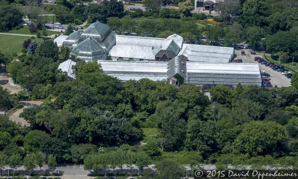 Lincoln Park Conservatory in Chicago Aerial Photo