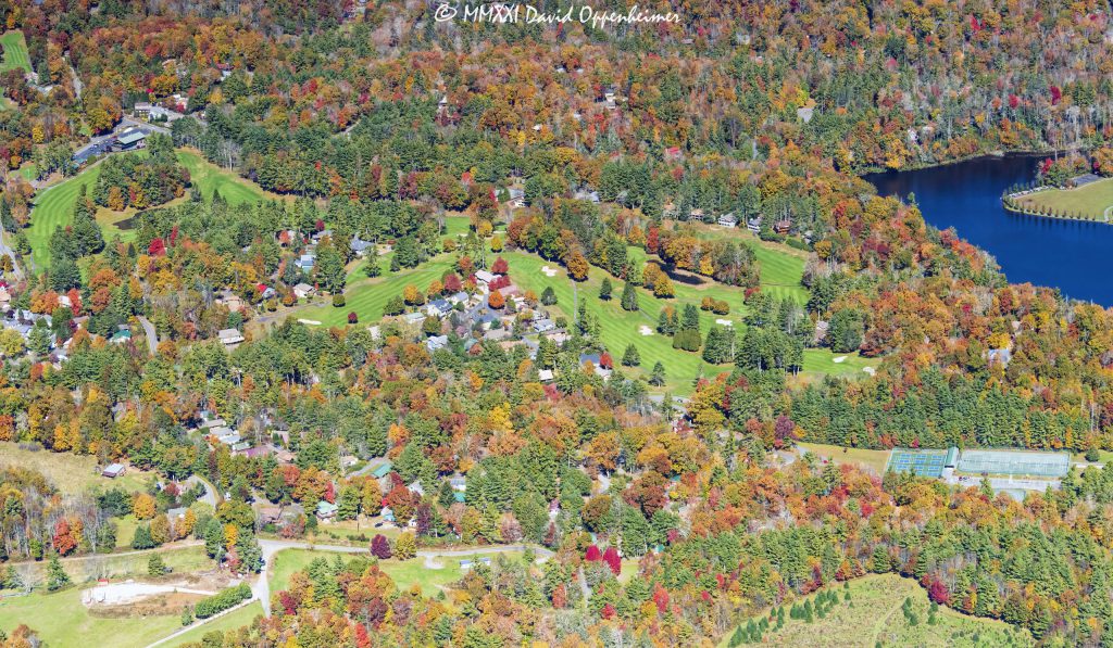 Linville Land Harbor Golf Club and Lake Aerial View