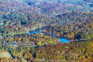 Linville Land Harbor at Land Harbors Lake in Newland, North Carolina Aerial View