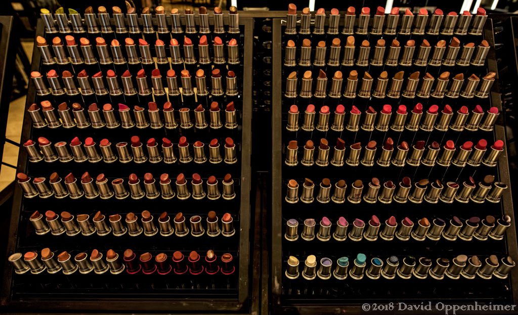 Lipstick Samples Display at Macy’s San Francisco