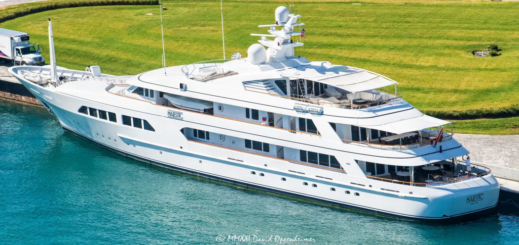 MAJESTIC Luxury Yacht by Feadship Aerial View
