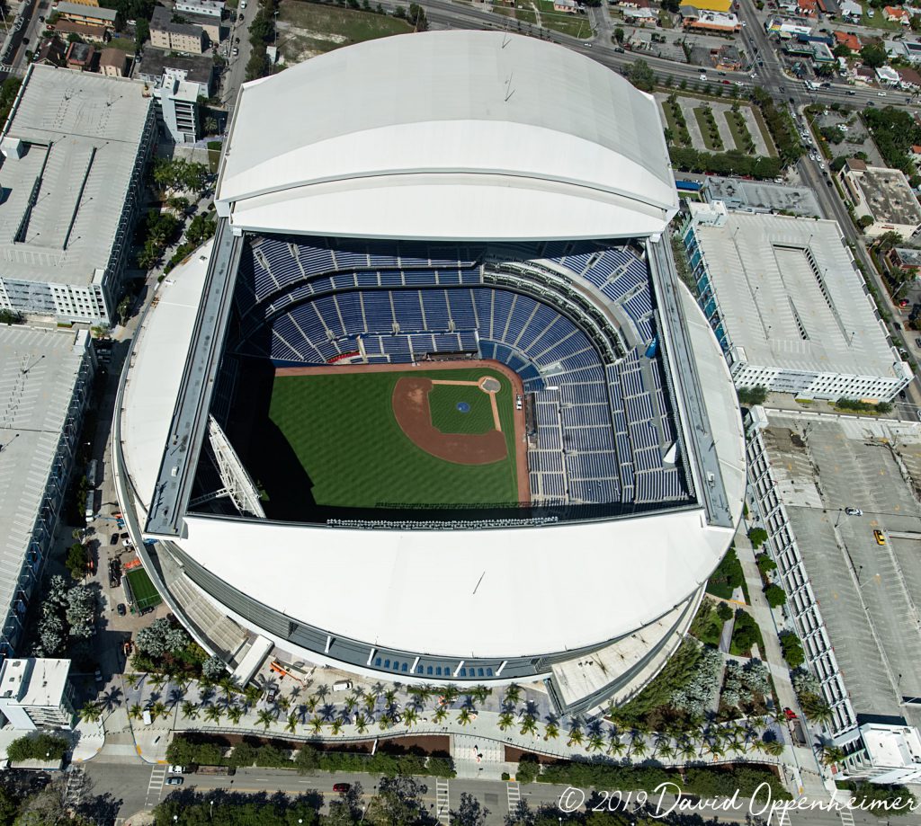 Marlins Park Stadium Aerial Miami
