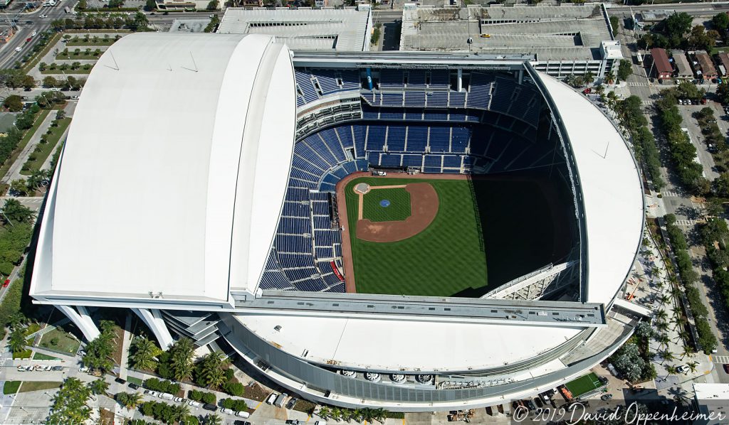 Marlins Park Stadium Aerial Miami