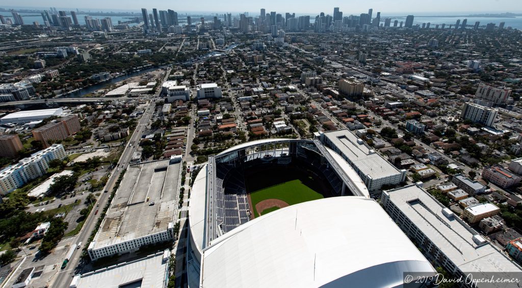 Marlins Park Stadium Aerial Miami