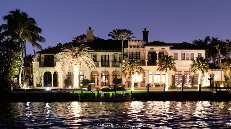 Martin Hanaka's luxury waterfront estate at 1627 SE 7th St in the Rio Vista neighborhood in Fort Lauderdale, Florida - © 2024 David Oppenheimer - Performance Impressions photography archives - https://performanceimpressions.com 1627 SE 7th St, Martin Hanaka's house, The Sports Authority, Sports Authority, Staples Inc, Transworld Entertainment, Porchlight Equity, Highland Consumer Fund, Marty E. Hanaka, Marty Hanaka, Martin Eugene Hanaka, Martin Hanaka, Sears, Golfsmith, Fort Lauderdale, Colee Hammock, resort, Las Olas, New River, architecture, house, home, waterfront estate, real estate, Fort Lauderdale real estate, mansion, sprawling, estate, grounds, property, Florida, 33316, facade, waterfront, luxury real estate, dock, dockage, Intracoastal, Intracoastal Waterway, prestigious, trophy property, residence, neighborhood, community, South Florida, Broward County, courtyard, Spanish-style, Mediterranean-style, Mediterranean, Rio Vista, terracotta roof, exclusive, resort-style, sunset, palm trees, tropical, seawall, David Oppenheimer, color, horizontal, United States, VAu 1-530-124, 1-13553735171,