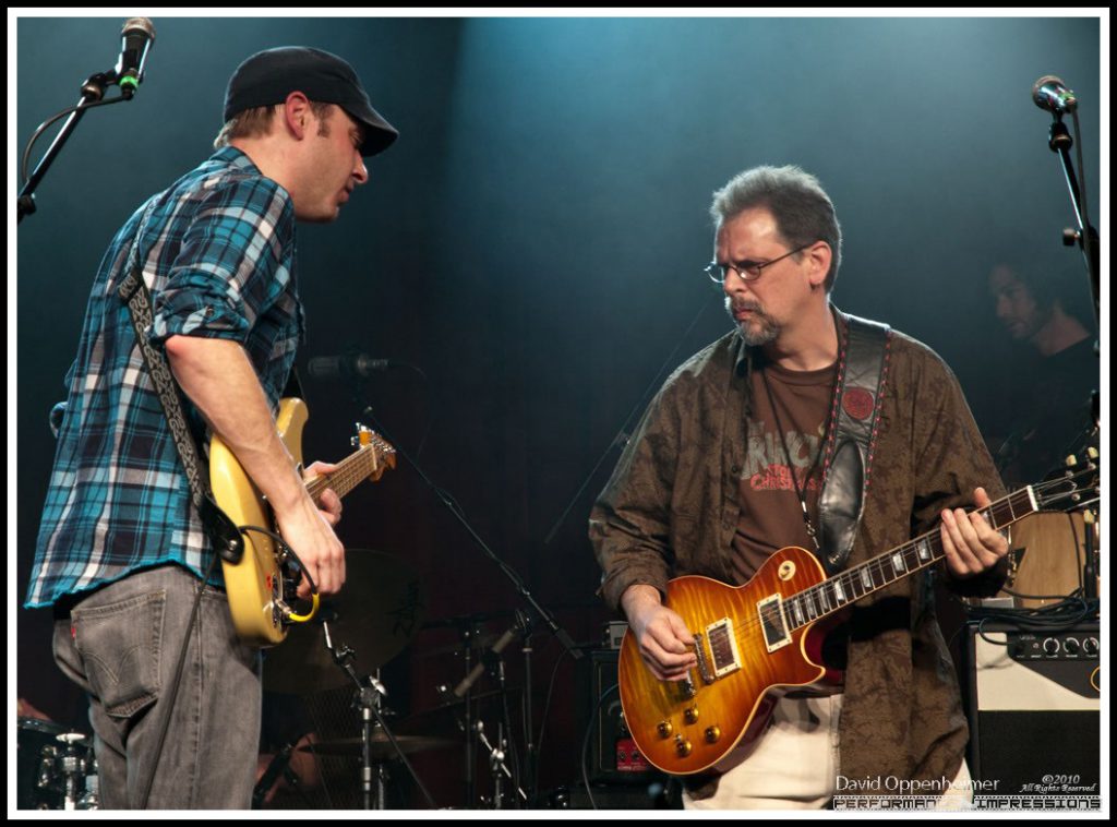 Jake Cinninger and Mike Barnes with Umphrey’s McGee at the Warren Haynes Christmas Jam Pre-Jam – Xmas Jam 2010