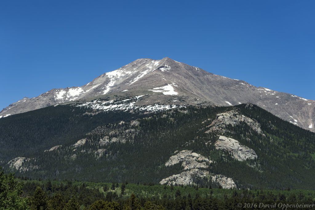 Mount Meeker in Rocky Mountain National Park in Colorado